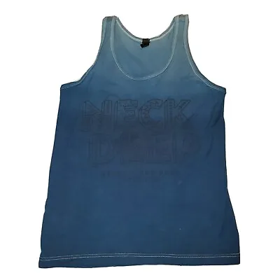 Buy Neck Deep Blue Dyed Tank Top Sz Small Generic Pop Punk Since 2012 Band Shirt • 31.18£