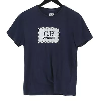 Buy CP COMPANY Men's T-Shirt M Blue 100% Cotton Basic • 30.25£