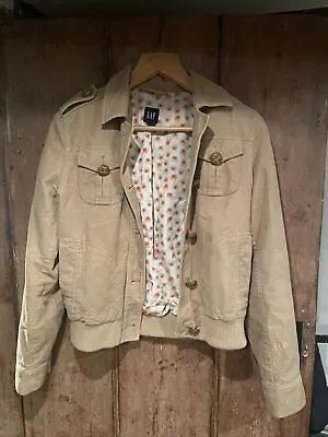 Buy Vintage GAP Ladies Beige Boxy Corduroy Jacket Size Medium • 8£