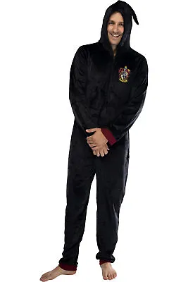 Buy Harry Potter Adult Men's Hooded One-Piece Pajama Union Suit • 43.32£