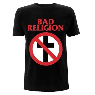 Buy Bad Religion Classic Buster Cross Black Official Tee T-Shirt Mens • 16.36£