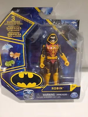 Buy Gold Suit Robin Spinmaster DC Comics Bat-tech Rare Chase Action Figure Toy - New • 7£