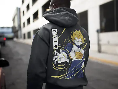 Buy Hooded Jacket Mens God Vegeta Goku Dragon Anime Manga Hoodie Streetwear Power • 35.59£