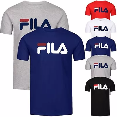 Buy Mens T-Shirt FILA Designer Short Sleeve Crew Neck Casual Summer Top Tee S-XXL • 8.99£