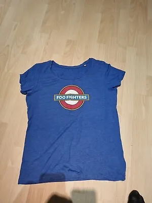 Buy Foo Fighters T Shirt Rare Rock Band Merch Tee Size Large Ladies (F7) • 12.42£