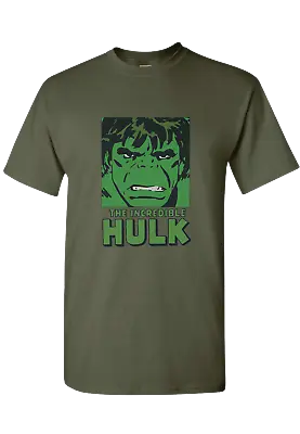 Buy Marvel The Incredible Hulk Graphic Green Cotton T-Shirt - Unisex Adults • 12.95£