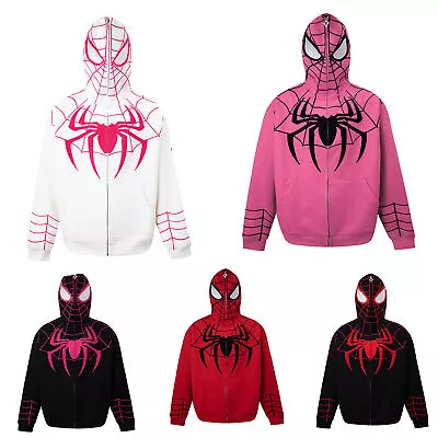 Buy Cosplay Spiderman 3D Hoodies Across The SpiderVerse Sweatshirts Jackets Costumes • 17.40£