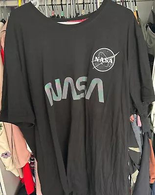 Buy Alpha Industries NASA Black T Shirt 5XL • 3£