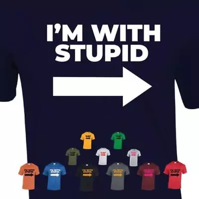 Buy Minions I AM With Stupid Gift Funny Men Tshirt T-Shirt Idea Rude Unisex Present • 8.99£