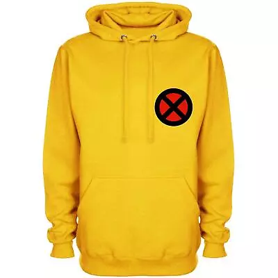 Buy Superhero X Symbol Yellow Extra Large Hoodie For Men And Women • 23.44£