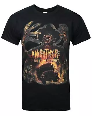 Buy Nightmare On Elm Street Black Short Sleeved T-Shirt (Mens) • 16.99£