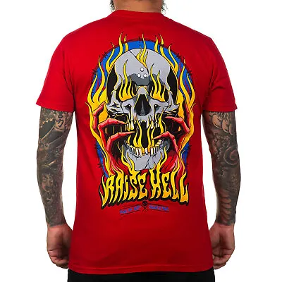 Buy Sullen Men's Raise Hell Premium Red Short Sleeve T Shirt Clothing Apparel Tat • 34.70£