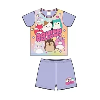 Buy Official SQUISHMALLOWS Short Pyjamas Age 5 6 7 8 9 10 11 12 Years CHARACTER • 6.94£
