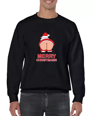 Buy Merry Christmas Jumper Ass Funny Joke Rude Festive Xmas Design Elf Cool Fun • 16.99£
