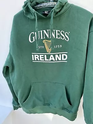 Buy Gents GUINNESS Dark Green Sweatshirt With Hood. Size XL • 12£