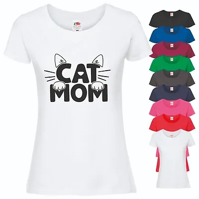 Buy Cat Mum! Ladies T-shirt For Mums, Mother's Day Themed Printed Tee • 11.99£