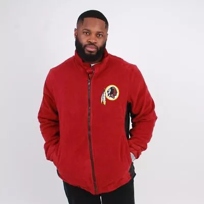 Buy  Men's Vintage NFL Washington Redskins Burgundy Fleece Jacket • 24.01£