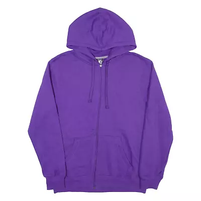 Buy STARTER Hoodie Purple Full Zip Womens M • 17.99£