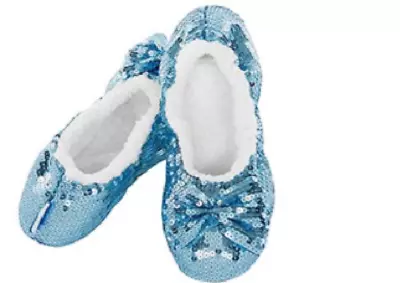 Buy SNOOZIES! Ladies Bling  Slippers/Foot Coverings - Non-Slip Sole 6 Colours S/M/L • 13.95£