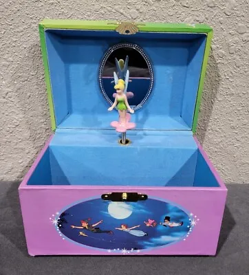 Buy Disney Store Peter Pan Tinkerbell You Can Fly Music Jewelry Box 2013 - Works! • 24.52£