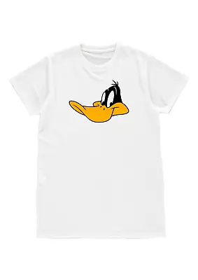 Buy Funny Daffy Duck Face Cartoon Tv Movie Looney Tunes Mens Unisex T-shirt Gift Xl • 11.99£