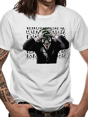 Buy Batman The Joker Sinister White Unisex T-Shirt Album Mens Ladies DC Comics • 7.95£