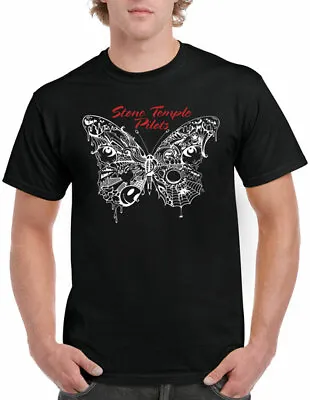 Buy Stone Temple Pilots Webbed Butterfly Rock Grunge Music Band T Shirt STP10055 • 39.55£