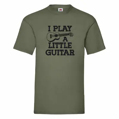 Buy I Play A Little Guitar Ukulele T-Shirt Small-2XL • 11.49£