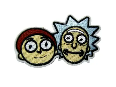 Buy RICK AND MORTY TWO FACES TV CARTOON EMBROIDERED IRON ON/SEW ON PATCH 5.5 Cmx9cm • 4.95£