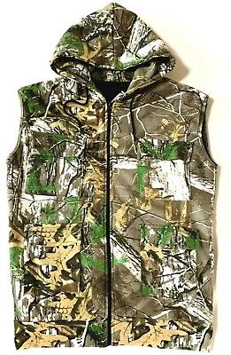 Buy STEALTH CAMO 7 POCKET BODYWARMER Mens 2 Layer Cotton Hooded Jacket Gents Hoody • 20£