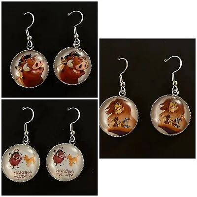 Buy Silver 925 Lion King Earrings Timon & Pumbaa Jewellery 3 Bundle  Lot Pig Gift • 12.95£