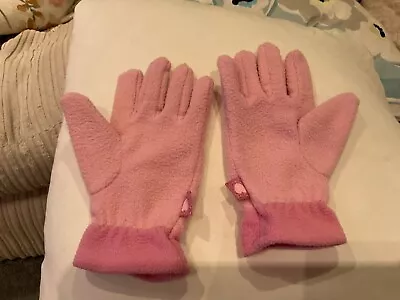 Buy Girls Fleece Gloves Age 6-10yrs • 4.99£