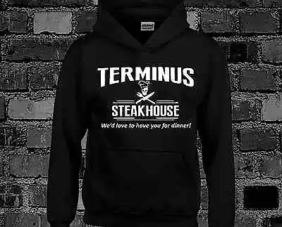 Buy Terminus Steakhouse Hoody Hoodie Walking Dead Funny Walking Dead Zombie Rick Top • 16.99£