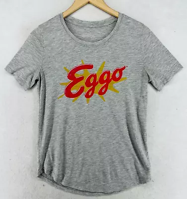 Buy KELLOGG'S EGGO Shirt Womens S Crewneck Short Sleeve Heather Gray • 7.59£