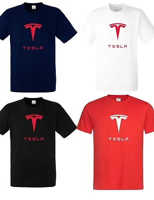Buy Tesla Motors Elon Musk Electric Car Print Trendy Unisex  Adult Kids T-shirt • 5.99£