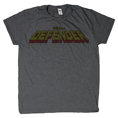 Buy Defender T-Shirt Retro Arcade Tee Novelty Design Logo Vintage Cool Game Tee • 9.95£