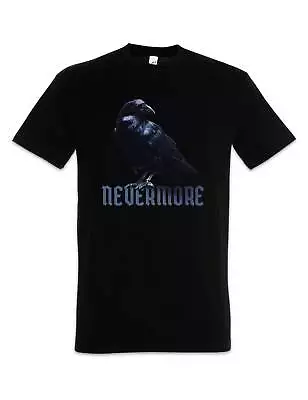 Buy Nevermore Raven T-Shirt Edgar Allan Allen Symbol Poe Ravens Horror Author • 22.79£