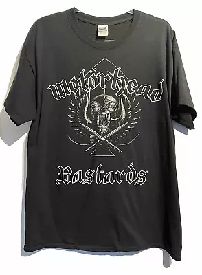 Buy Vintage Motörhead Bastards Shirt Large  90's BLACK Lemme Kilmister Anvil Rock • 30£
