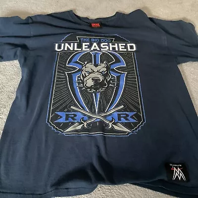 Buy Wwe Roman Reigns Big Dog Unleashed T- Shirt Mens Size Large • 5£