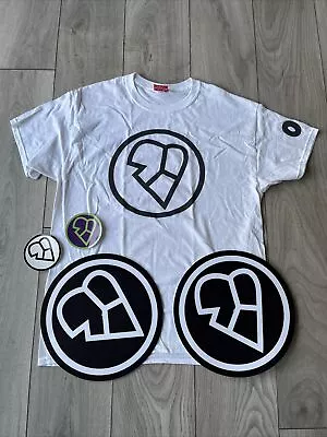 Buy Pair Of New Love Love Recordings Slipmats/T-Shirt & Stickers All Mint Drum&bass • 39.99£