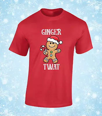 Buy Ginger Tw*t Mens T Shirt Christmas Jumper Top Cool Funny Xmas Joke Santa Elf • 7.99£