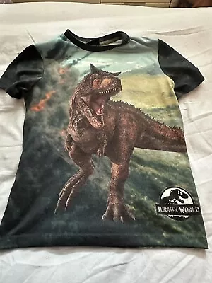 Buy X2 Green Jurassic World  T Shirts. Age 9 AND 10 Years. • 1.49£