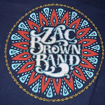 Buy Authentic Zac Brown Band ‘Black Out The Sun’ L/S Shirt Large Concert Tour 2016 • 26.05£