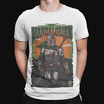 Buy Mandalorian Green T-Shirt - Mandalorian Sci Yoda Film Retro TV Popular Xmas Cool • 8.39£