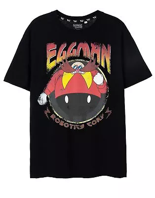 Buy Sonic The Hedgehog Black Short Sleeved T-Shirt (Mens) • 16.95£