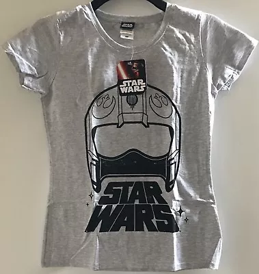 Buy Star Wars Ladies Small Heather Grey T Shirt New Official • 7£