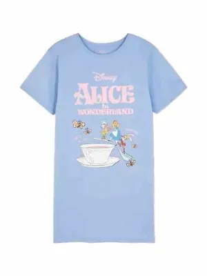 Buy Disney Alice In Wonderland Pyjama Nightdress Dress UK Size 4-24 2XS-2XL • 14.99£