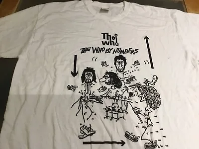 Buy Vintage The Who By Numbers Album Cover Large T-shirt - Fruit Of The Loom The Who • 29.99£
