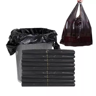 Buy Plastic T-Shirt Bags Black Plastic Bags Thickened Shopping Bag • 23.30£