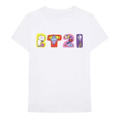 Buy Bt21 Doodle Letters Official Tee T-Shirt Mens • 15.99£